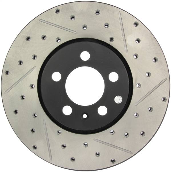 StopTech - StopTech Sport Drilled/Slotted Brake Rotor; Front Left