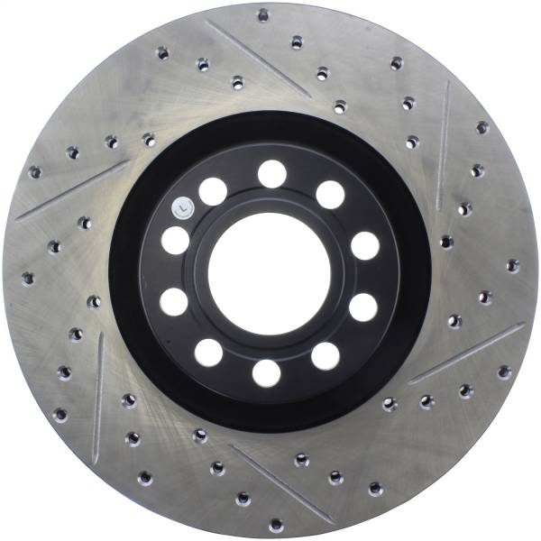 Stoptech - StopTech Sport Drilled/Slotted Brake Rotor; Front Left