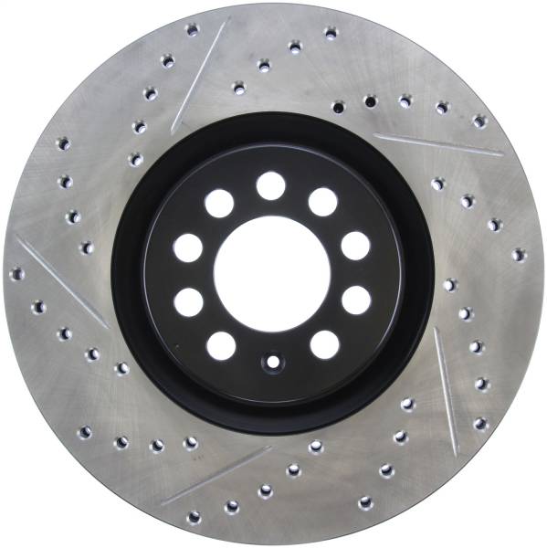 StopTech - StopTech Sport Drilled/Slotted Brake Rotor; Front Right