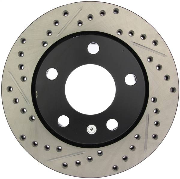 StopTech - StopTech Sport Drilled/Slotted Brake Rotor; Rear Right