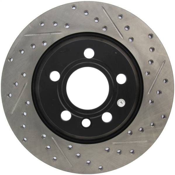 StopTech - StopTech Sport Drilled/Slotted Brake Rotor; Rear Left