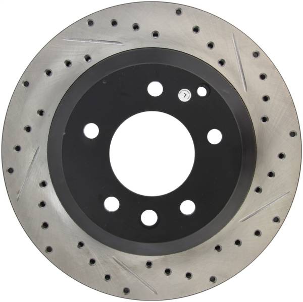 StopTech - StopTech Sport Drilled/Slotted Brake Rotor; Rear Left