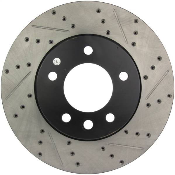 StopTech - StopTech Sport Drilled/Slotted Brake Rotor; Front Left