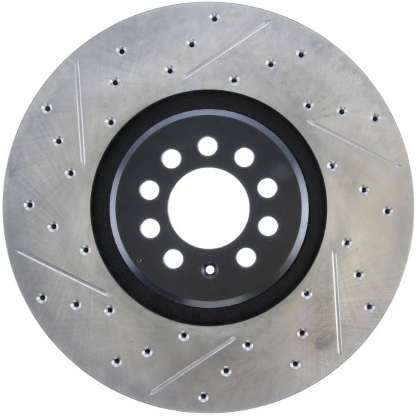 StopTech - StopTech Sport Drilled/Slotted Brake Rotor; Front Right