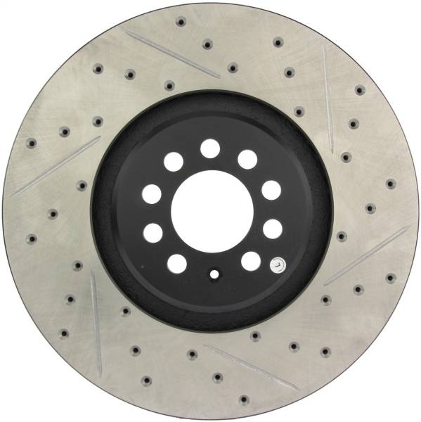 StopTech - StopTech Sport Drilled/Slotted Brake Rotor; Front Left