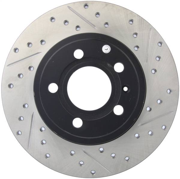 StopTech - StopTech Sport Drilled/Slotted Brake Rotor; Rear Left