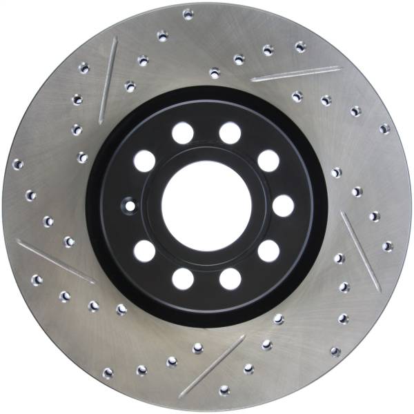 StopTech - StopTech Sport Drilled/Slotted Brake Rotor; Front Right