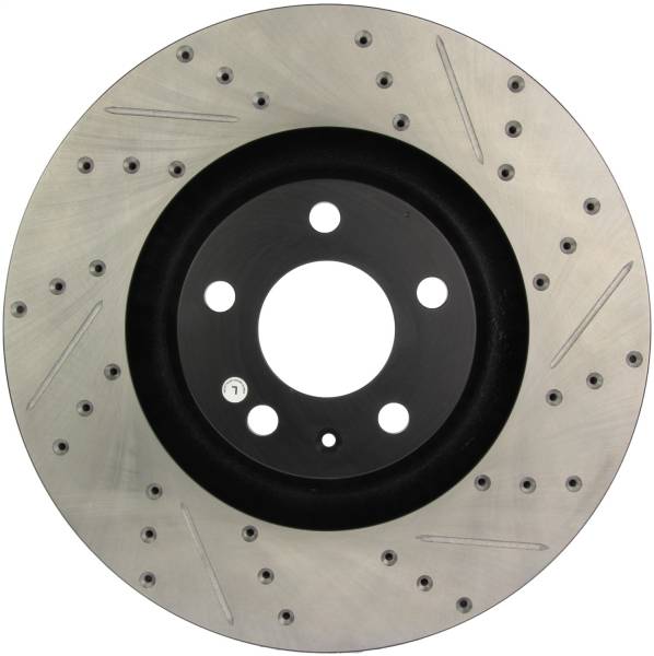 StopTech - StopTech Sport Drilled/Slotted Brake Rotor; Front Left