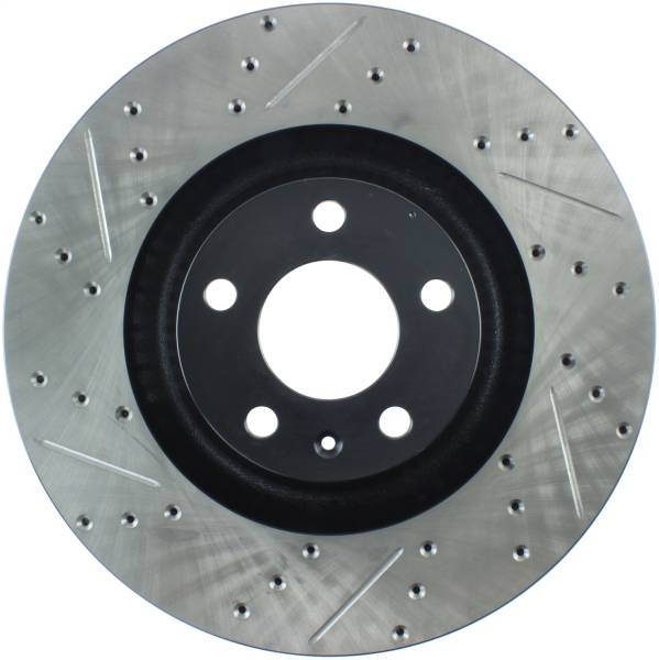 StopTech - StopTech Sport Drilled/Slotted Brake Rotor; Front Right