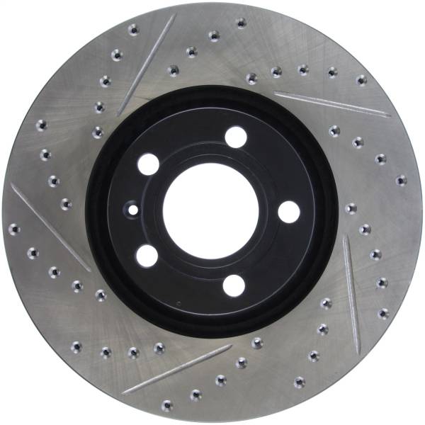 StopTech - StopTech Sport Drilled/Slotted Brake Rotor; Front Right