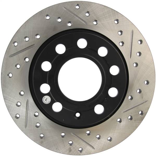 StopTech - StopTech Sport Drilled/Slotted Brake Rotor; Rear Left