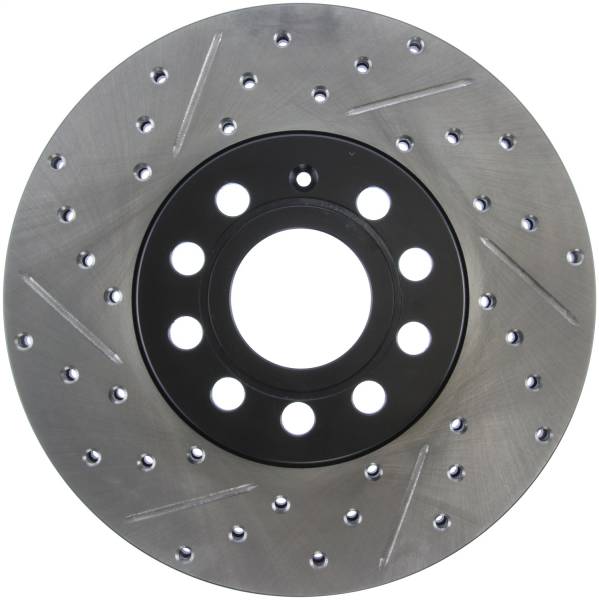 StopTech - StopTech Sport Drilled/Slotted Brake Rotor; Front and Rear Right