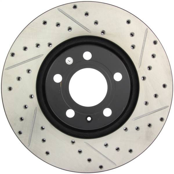 StopTech - StopTech Sport Drilled/Slotted Brake Rotor; Front Left