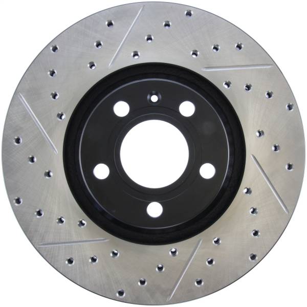 StopTech - StopTech Sport Drilled/Slotted Brake Rotor; Front Right