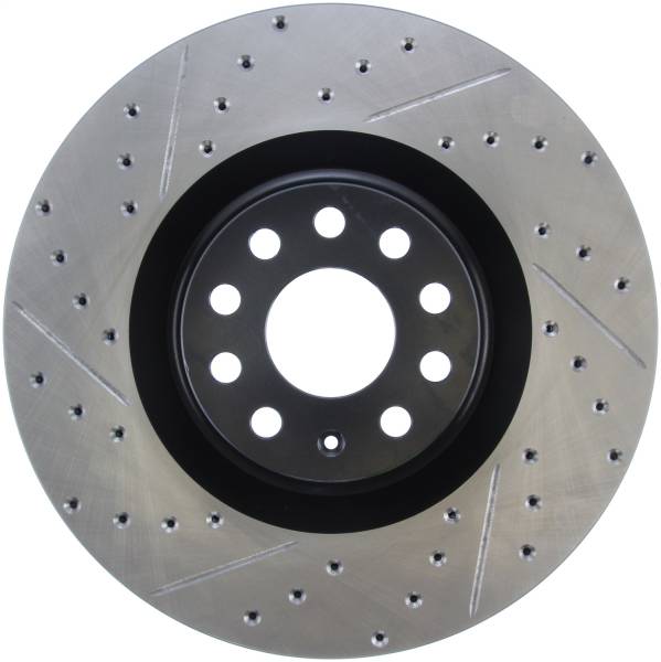 StopTech - StopTech Sport Drilled/Slotted Brake Rotor; Front Right