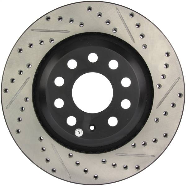 StopTech - StopTech Sport Drilled/Slotted Brake Rotor; Rear Left