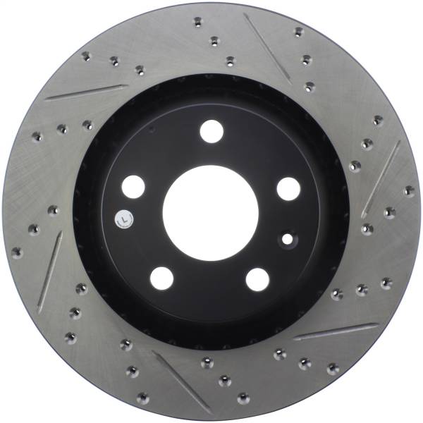 StopTech - StopTech Sport Drilled/Slotted Brake Rotor; Rear Left