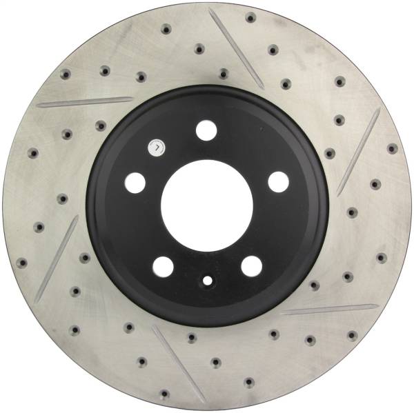 StopTech - StopTech Sport Drilled/Slotted Brake Rotor; Front Left