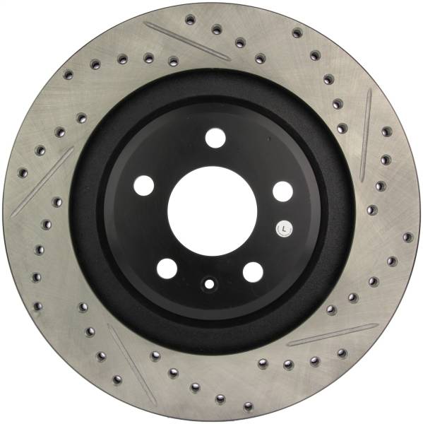 StopTech - StopTech Sport Drilled/Slotted Brake Rotor; Rear Left