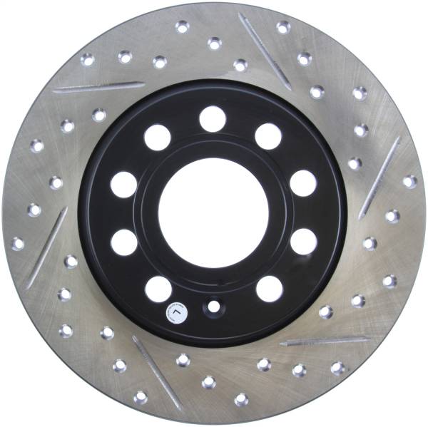 StopTech - StopTech Sport Drilled/Slotted Brake Rotor; Rear Left