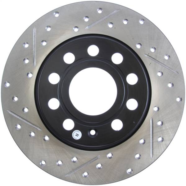 StopTech - StopTech Sport Drilled/Slotted Brake Rotor; Rear Right