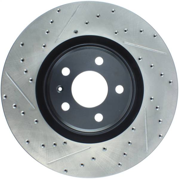 StopTech - StopTech Sport Drilled/Slotted Brake Rotor; Front Right