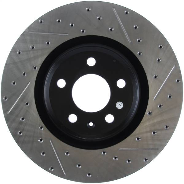 StopTech - StopTech Sport Drilled/Slotted Brake Rotor; Front Left