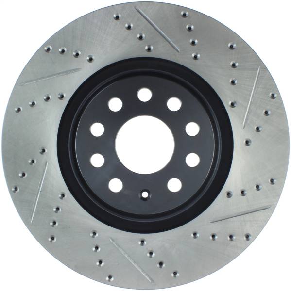 StopTech - StopTech Sport Drilled/Slotted Brake Rotor; Front Left