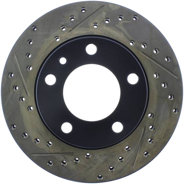 StopTech - StopTech Sport Drilled/Slotted Brake Rotor; Front Right