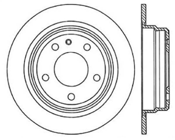 StopTech - StopTech Sport Cryo Drilled/Slotted Brake Rotor; Rear Left