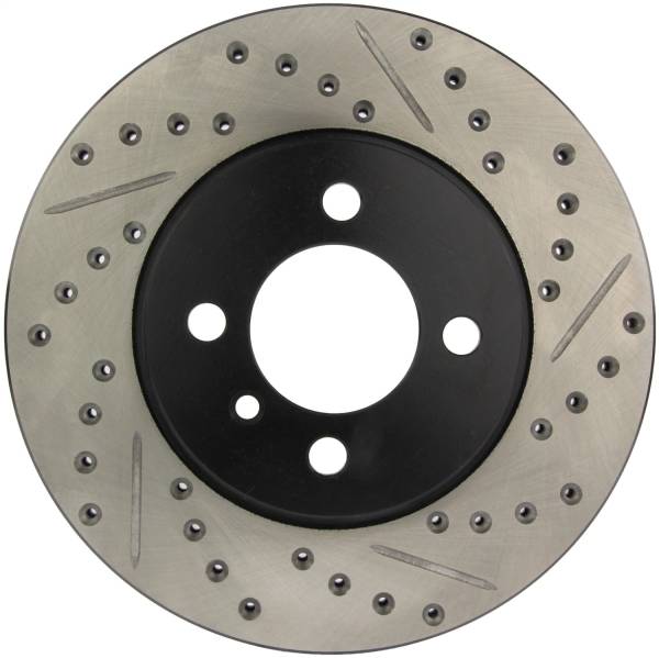 StopTech - StopTech Sport Drilled/Slotted Brake Rotor; Front Left