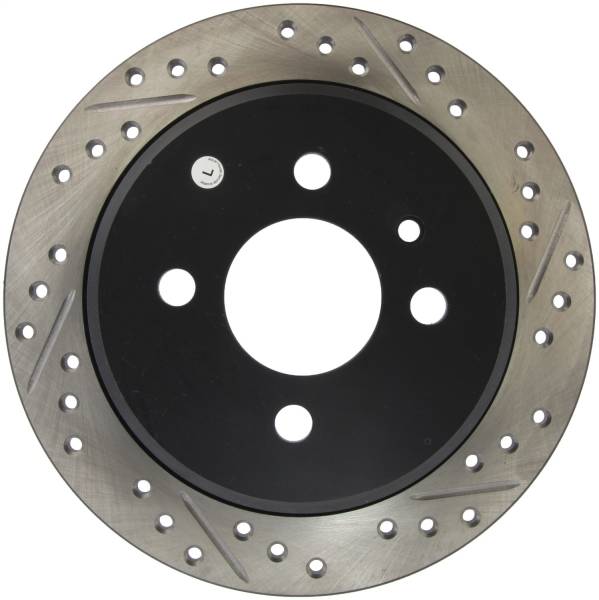 StopTech - StopTech Sport Drilled/Slotted Brake Rotor; Rear Left