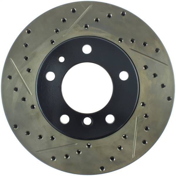 StopTech - StopTech Sport Drilled/Slotted Brake Rotor; Front Right