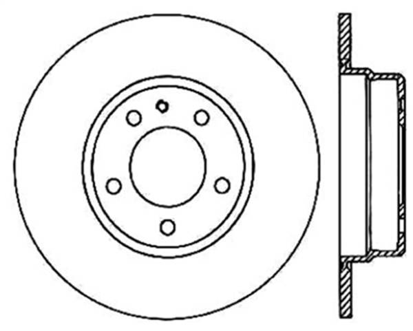 StopTech - StopTech Sport Drilled/Slotted Brake Rotor; Rear Left