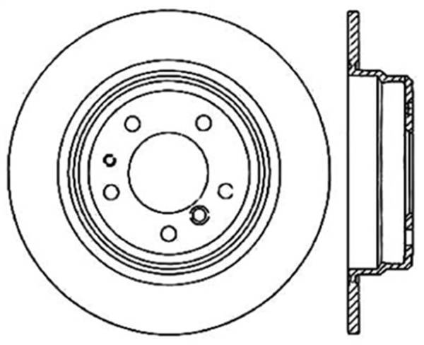 StopTech - StopTech Sport Cryo Drilled/Slotted Brake Rotor; Rear Left