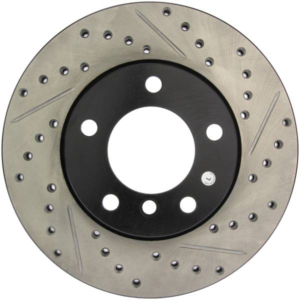 StopTech - StopTech Sport Drilled/Slotted Brake Rotor; Front Left