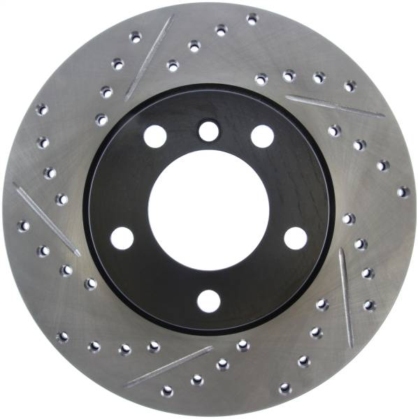 StopTech - StopTech Sport Drilled/Slotted Brake Rotor; Front Right