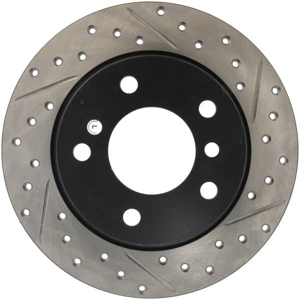 StopTech - StopTech Sport Drilled/Slotted Brake Rotor; Rear Left