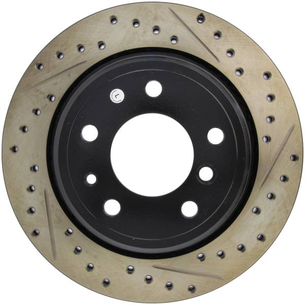 StopTech - StopTech Sport Drilled/Slotted Brake Rotor; Rear Left