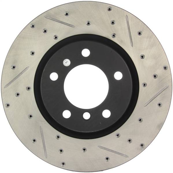 StopTech - StopTech Sport Drilled/Slotted Brake Rotor; Front Left