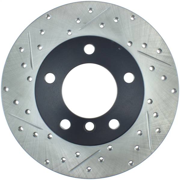 StopTech - StopTech Sport Drilled/Slotted Brake Rotor; Front Right