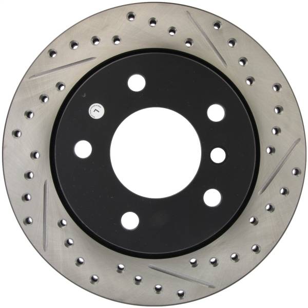 StopTech - StopTech Sport Drilled/Slotted Brake Rotor; Rear Left