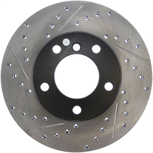 StopTech - StopTech Sport Drilled/Slotted Brake Rotor; Front Right