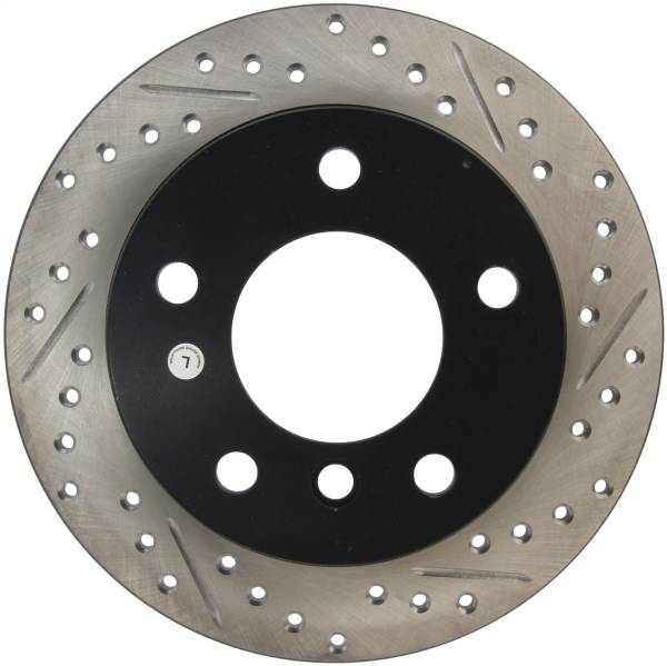 StopTech - StopTech Sport Drilled/Slotted Brake Rotor; Rear Left