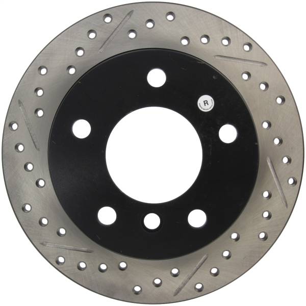 StopTech - StopTech Sport Drilled/Slotted Brake Rotor; Rear Right