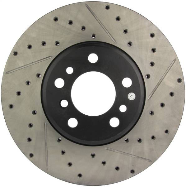 StopTech - StopTech Sport Drilled/Slotted Brake Rotor; Front Left