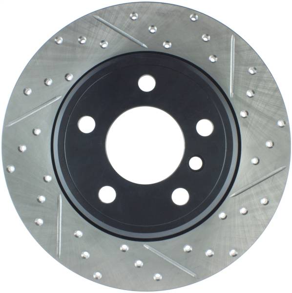 StopTech - StopTech Sport Drilled/Slotted Brake Rotor; Rear Left