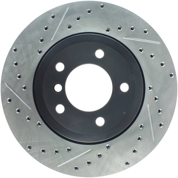 StopTech - StopTech Sport Drilled/Slotted Brake Rotor; Front Right