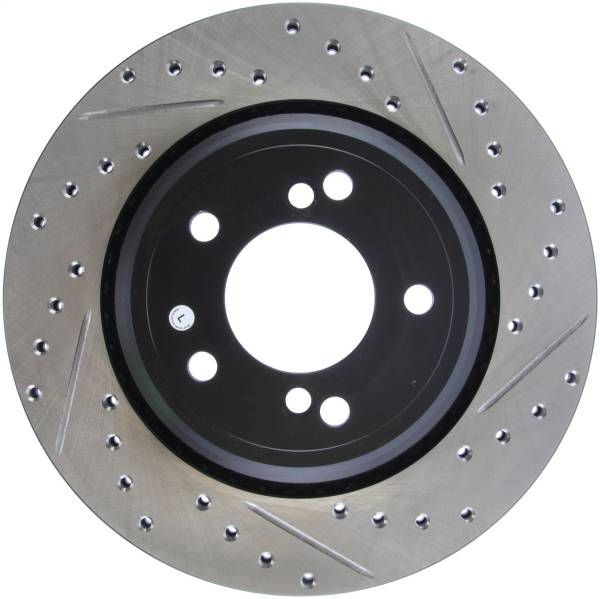 StopTech - StopTech Sport Drilled/Slotted Brake Rotor; Rear Left