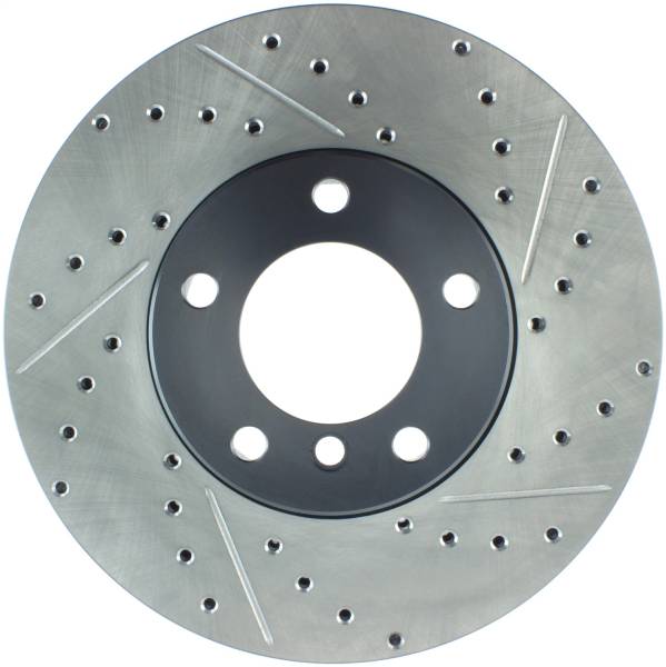 StopTech - StopTech Sport Drilled/Slotted Brake Rotor; Front Left